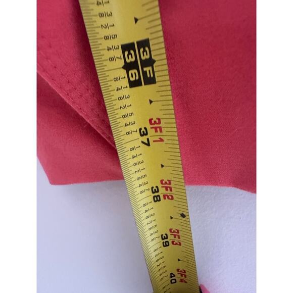 Calvin Klein Size 6 Ruffle Church Scuba Sheath Dress Peach Business Corporate - Picture 11 of 13